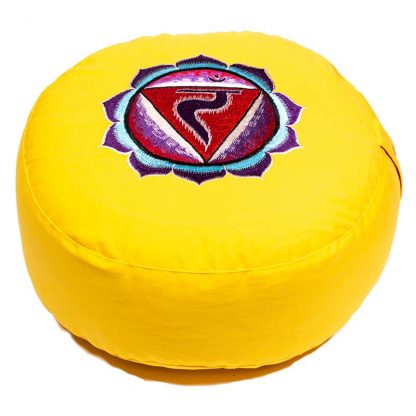Meditatiekussen, geel, 3e chakra