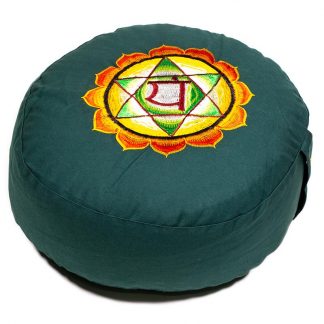 Meditatiekussen, groen, 4e chakra