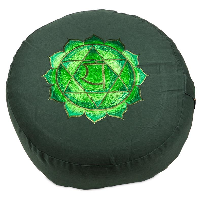 seinpaal Wordt erger onkruid Meditatiekussen, groen, 4e chakra - Yantra