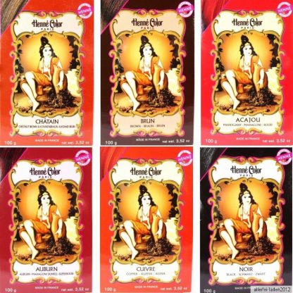 Henna, Auburn (rood-bruin per 6 stuks) - Afbeelding 2