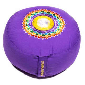 Meditatiekussen, paars, 7e chakra