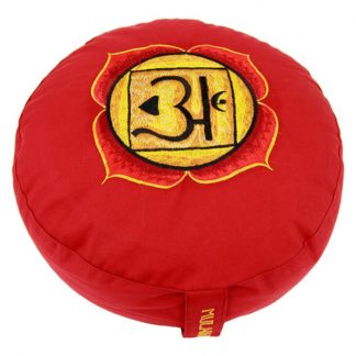 Meditatiekussen, rood, 1e chakra