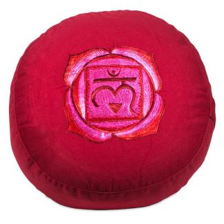 Meditatiekussen, rood, 1e chakra
