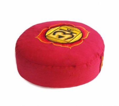 Meditatiekussen, rood, 1e chakra - Afbeelding 2