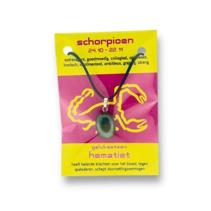 Schorpioen, hematiet