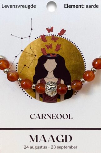 Maagd, carneool